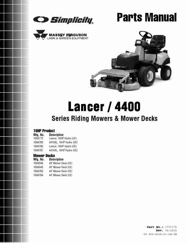 Snapper Lawn Mower Lancer  4400-page_pdf